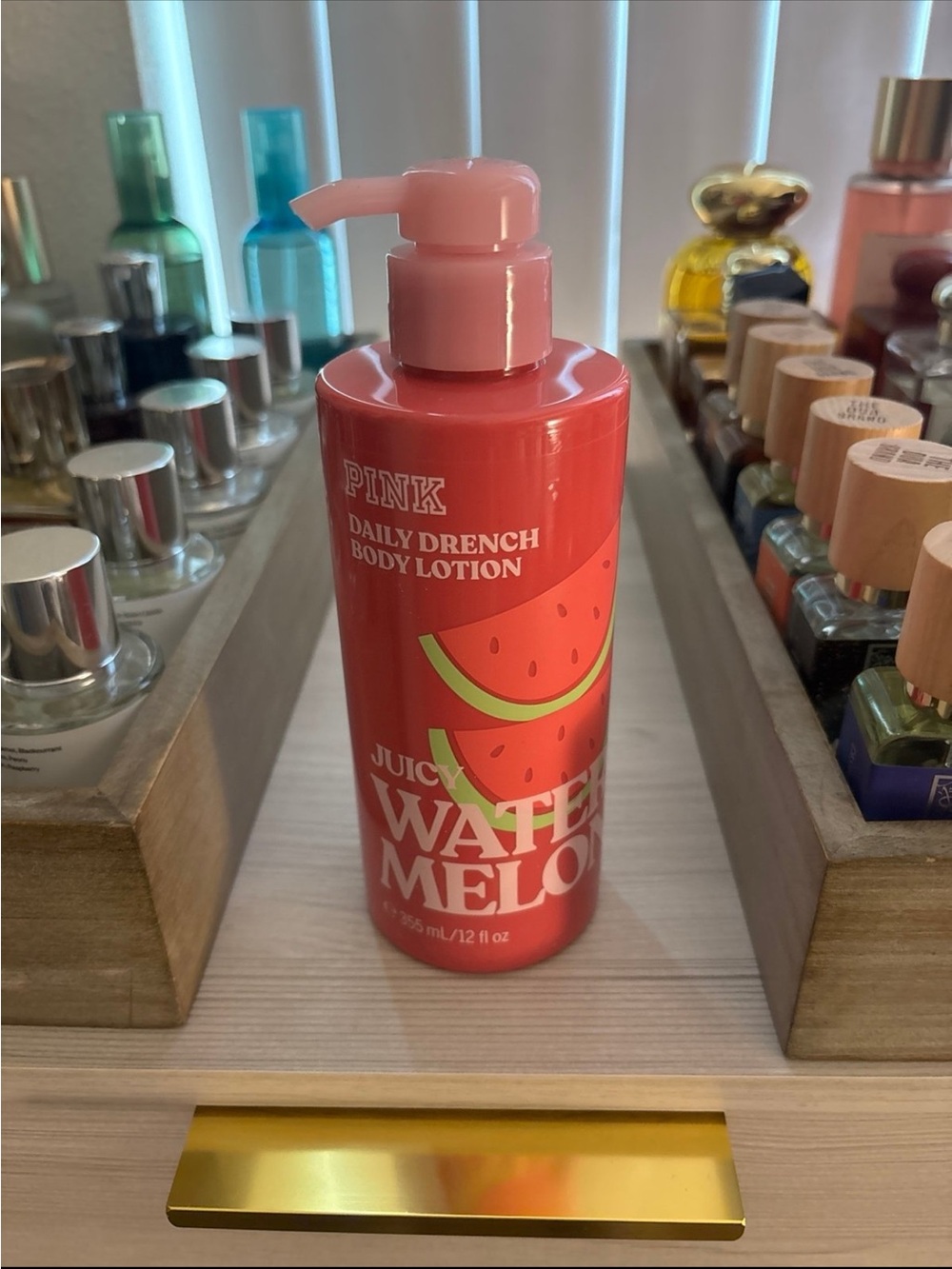 PINK Victoria's Secret Juicy Watermelon Daily Drench Body Lotion - Coral Pink